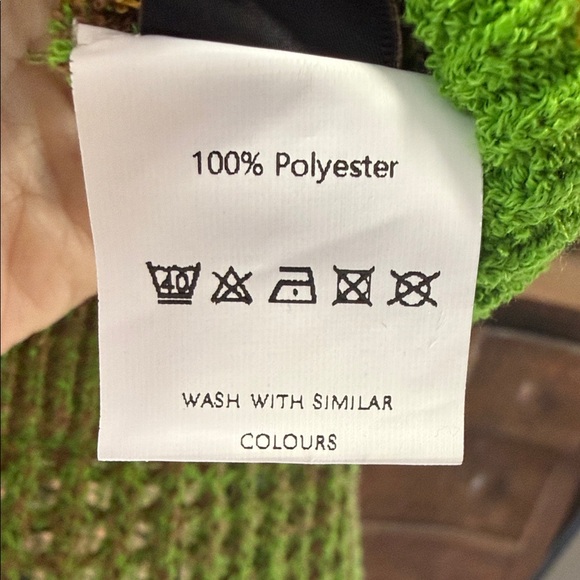 Micas Green Knit Dress with Yellow Accents - Picture 4 of 8